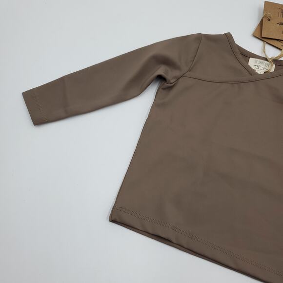 The Simple Folk The Swim Top in Stone Size 6-9 Months - Picture 4 of 10